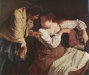 GENTILESCHI, Orazio Two Women with a Mirror fge oil on canvas